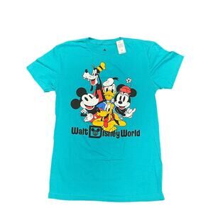 Disney Parks Shirt Mickey Mouse Goofy Donald Duck Pluto NWT Adult Size Small